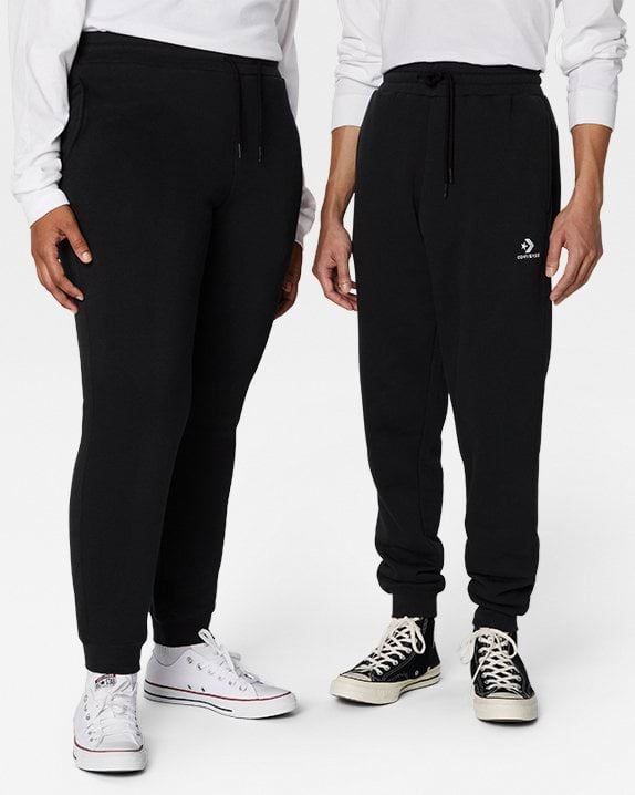 Converse Go-To Embroidered Star Chevron Brushed Back Fleece Sweatpant