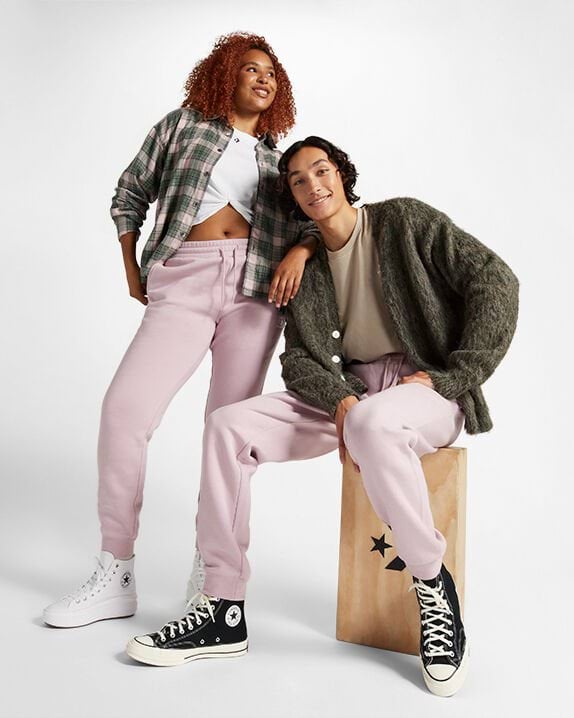 Flísové tepláky Converse s vyšívaným logom Star Chevron