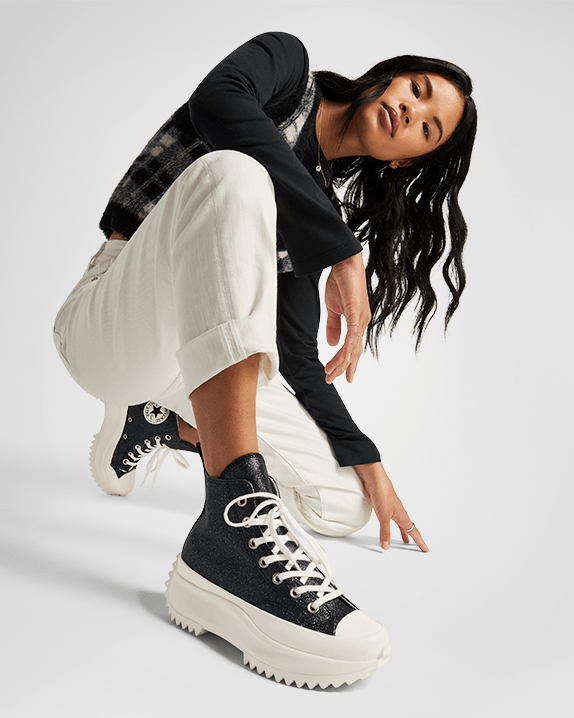 Run Star Hike Platform Glitter